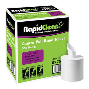 RAPID CLEAN CENTRE FEED TOWEL 77520 20x30CM CTN (4)