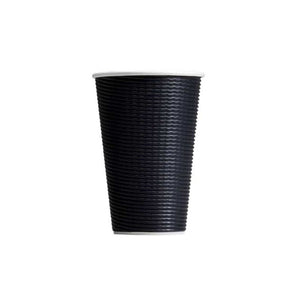 TAILORED WAVE BLACK TRIPLE WALL COFFEE CUP 16OZ CTN (500)