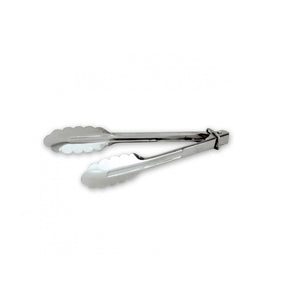 TRENTON S/S H/D UTILITY TONGS WITH CLIP 250MM