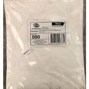 FPA PAPER BAG WHITE 3 FLAT STRUNG 240x203MM (500)