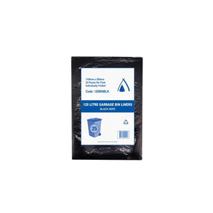 GARBAGE BAG BLACK HEAVY DUTY 120LTR CTN (200)