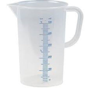 CHEF INOX BLUE SCALE POLY MEASURING JUG 5LTR