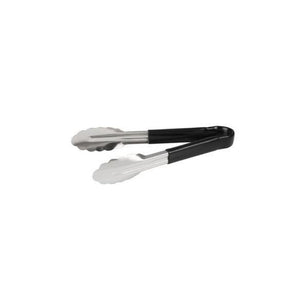 TRENTON S/S COLOUR CODED TONGS BLACK 230MM