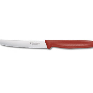 VICTORINOX STEAK 11CM RED HANDLE