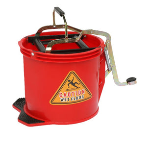 EDCO WRINGER MOP BUCKET RED 16LTR