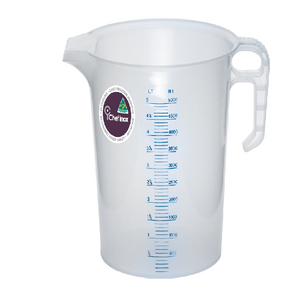 CHEF INOX BLUE SCALE POLY MEASURING JUG 5LTR