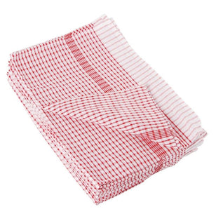 VOGUE WONDER DRY TEA TOWEL RED 10PK