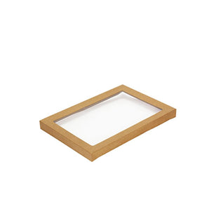 ENVIRO KRAFT CATERING TRAY #2 LID  WITH WINDOW CTN (100)