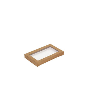 ENVIRO KRAFT CATERING TRAY #1 LID  WITH WINDOW CTN (100)
