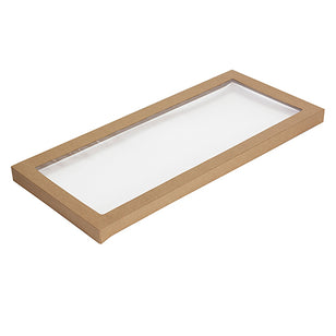ENVIRO KRAFT CATERING TRAY #3 LID  WITH WINDOW CTN (50)