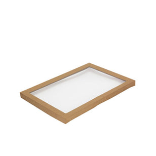 ENVIRO KRAFT CATERING TRAY #4 LID  WITH WINDOW CTN (50)