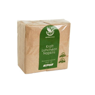 ENVIRO LUNCH NAPKIN 2PLY KRAFT GT FOLD (100)