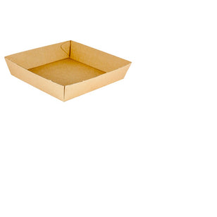 ENVIRO CORRUGATE FOOD TRAY MEDIUM#2 EFLUTE KRAFT (60)