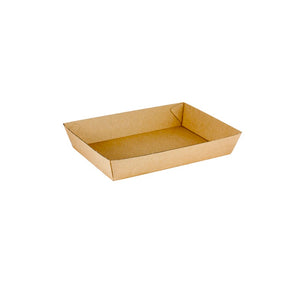 ENVIRO CORRUGATE FOOD TRAY LGE#4 E-FLUTE B/KFT (60)
