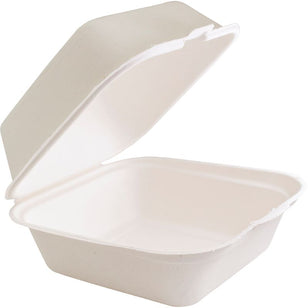 FUTURE SUGARCANE BURGER CLAM 6'X6' 150MM CTN (500)