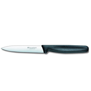 VICTORINOX PARING KNIFE POINTED 10CM BLACK HANDLE