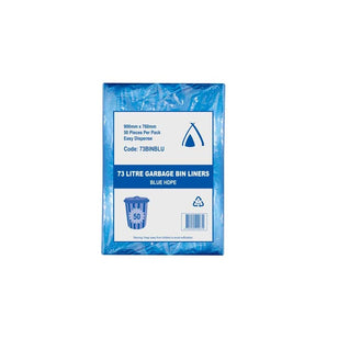 GARBAGE BAG BLUE HEAVY DUTY 73LTR CTN (500)