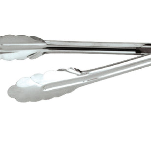 TRENTON S/S UTILITY TONGS WITH CLIP 230MM