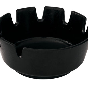 TRENTON ASHTRAY BAKELITE ROUND BLACK 110MM