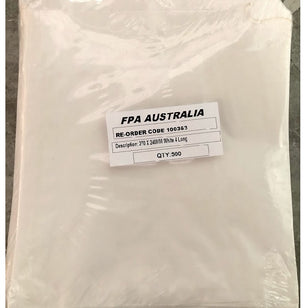FPA PAPER BAG WHITE 4 FLAT STRUNG 270x240MM (500)