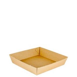 ENVIRO CORRUGATE FOOD TRAY MEDIUM#2 EFLUTE KRAFT (60)