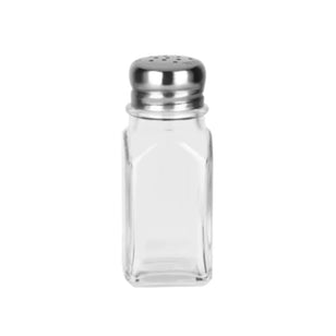 TRENTON SQUARE SALT & PEPPER SQUARE GLASS 60ML (EACH)