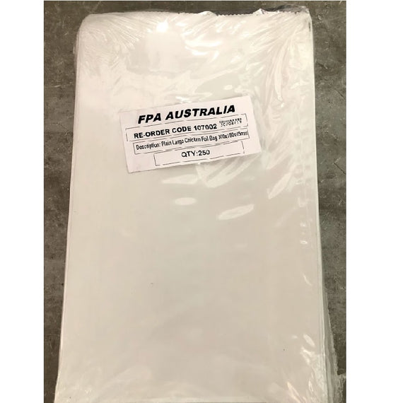 FPA FOIL LINED CHICKEN BAG LARGE (250)