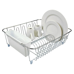 DLINE DISH DRAINER LARGE W CADDY 44.5X35.5X14