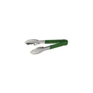TRENTON S/S COLOUR CODED TONGS GREEN 230MM