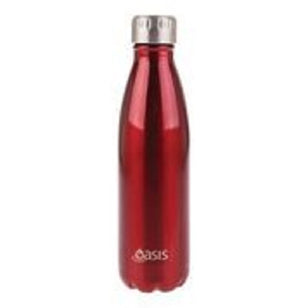 SS INSULATED DRINK BOTTLE 500ML RED