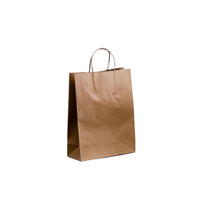 PAPER BAG BROWN SMALL 350x260x110MM (50)