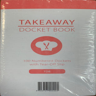 DOCKET BOOK TAKEAWAY 100 SHEETS TEAR OFF SLIPS CTN (100)