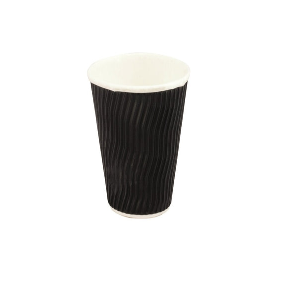 CAPRI WAVE BLACK COFFEE CUP 16OZ (25)