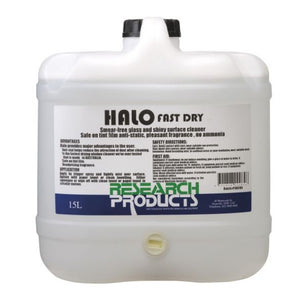 RESEARCH HALO FAST DRY GLASS CLEANER 15LTR