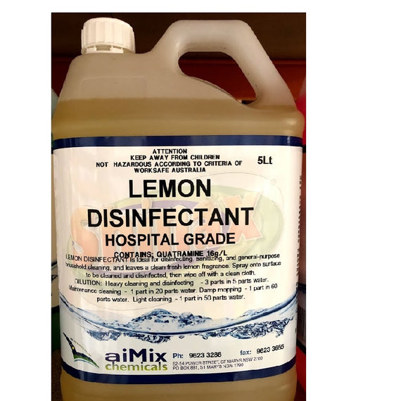 SHINAX HOSPITAL GRADE DISINFECTANT LEMON 5LTR
