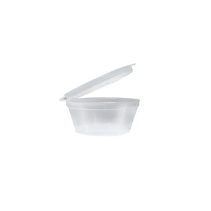 TAILORED PLASTIC CONTAINER W/LID HINGED 35ML (50)