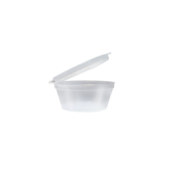 TAILORED PLASTIC CONTAINER W/LID HINGED 35ML CTN (1000)