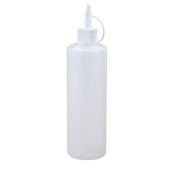 TOMKIN SQUEEZE SAUCE BOTTLE CLEAR WITH CAP 500ML HDPE