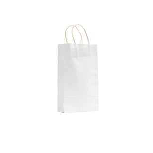 WHITE CARRY BAG 265X160X70 SLV50 BABY (50)